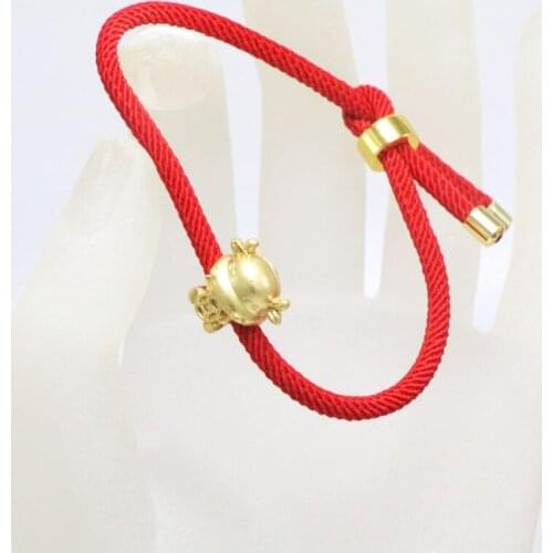 Golden Cow Red String Bracelet 2021 Chinese Ox New Year Lucky Blessing Bracelets R7RF