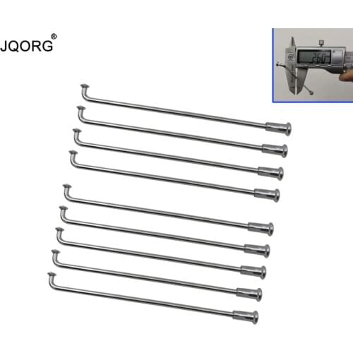 12 Gauge 45# Carbon Steel Material J-bend Equal Diameter Round Body Electric Bike Spokes With 13 mm Length 45# Steel Nipples