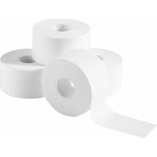 3/6 Rolls White Sawtooth Athletic Sports Tape Cotton Medical Adhesive Tape Bandage for Knee Wrist Ankle Muscle Strain Injury