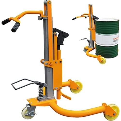 300kg Oil Drum Truck YTC300 Oil Drum Trolley Economical Hydraulic Oil Drum Truck Gallon Barrel Truck