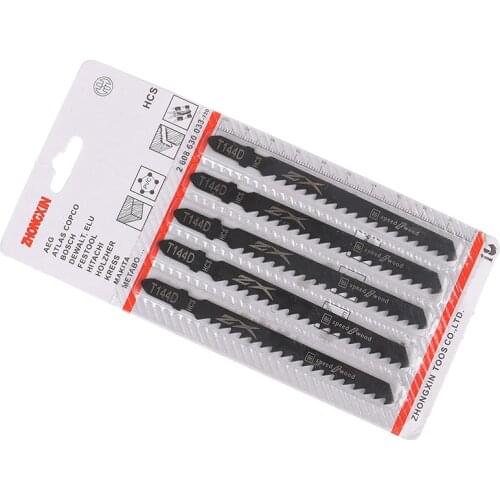 5Pcs/Set T244D T-Shank Jig Saw Blades Thick Teeth Woodworking Reciprocating Saw Blade