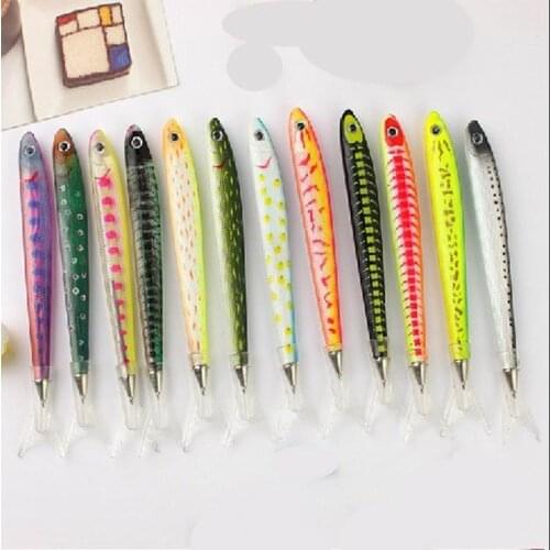 500 PCS New Fashion Creative stationery fish Shape Pen ocean Signature Ballpoint Pen for writing Office & School Suppliers