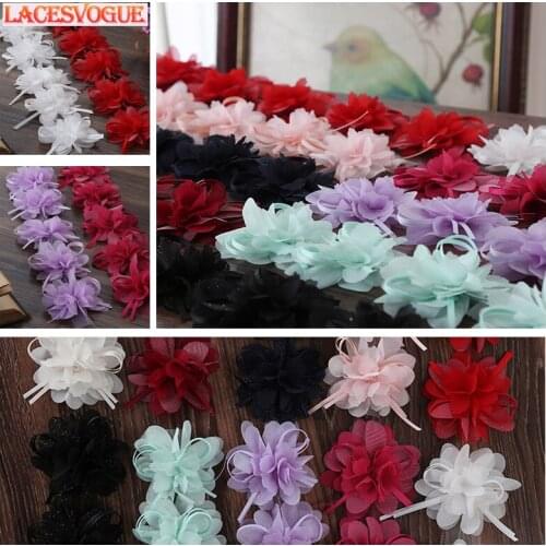 9Yards 8cm Chiffon Mesh Fold Lace Fabric Garment Needlework Sewing Patchwork DIY Handmade Accessories Dress Decoration 119