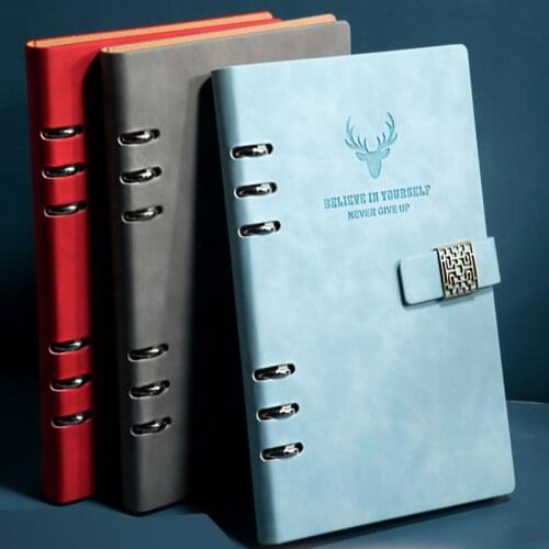 A5/B5 Spiral Notebook Personal Travel Diary Weekly Business Binder Note Book 6 Rings Planner Organizer Stationery Sketchbook