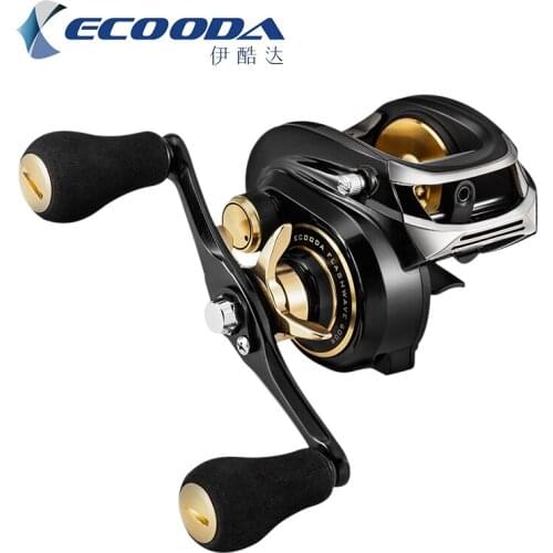 Free Shipping ECOODA EFW600 Baitcast Reel 6+1 bearing fishing reel boat reel slow jigging reel 8kg drag 2019 new reel