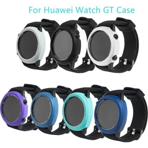 Silicone Watch Protective Case For Huawei Watch GT 46MM Smart Watch Replacement Watch Case Cover For GT protector Accessories