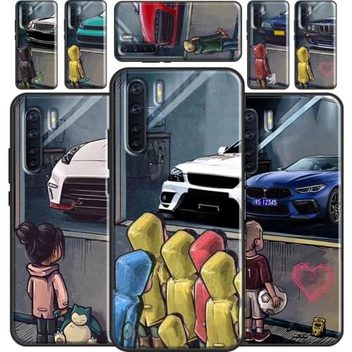 Boy Girl See Cool Sports Car Drift Case For OPPO A93 A91 A83 A5 A9 A31 A53 2020 A52 A72 A15 A3S A5S F5 Find X3 Pro Cover Capa