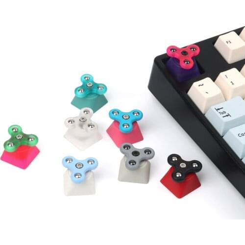 HAMMER FIDGET SPINNER ARTISAN KEYCAP Compatible with Cherry MX switches and clones Resin body black yellow green blue red pink