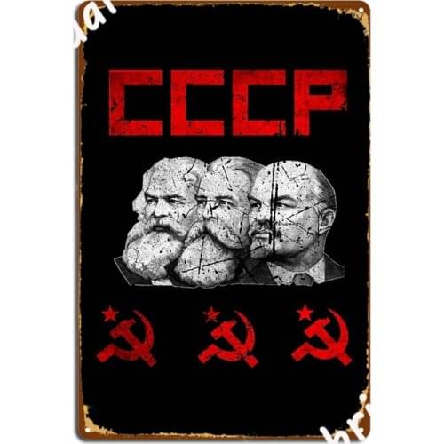 Ussr Cccp Hammer Sickle Flag Communist Propaganda Of The Soviet Union Metal Signs Club Bar Designing Plaques Tin sign Posters