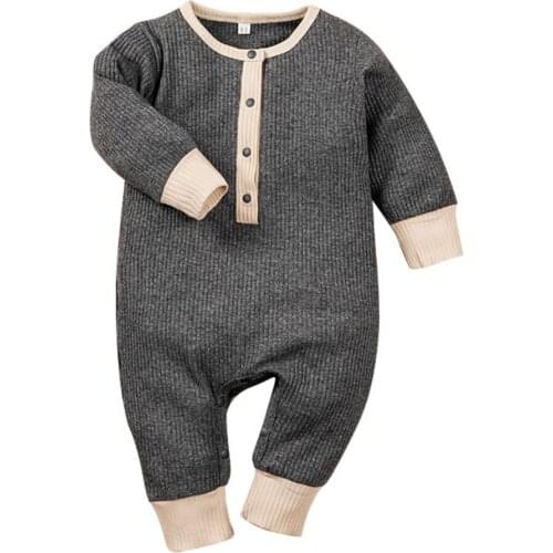 Long Sleeve Baby Romper knitting Patchwork Boys Girls Jumpsuits Newborn Infant Boys Clothes Roupas De Bebe Rompers