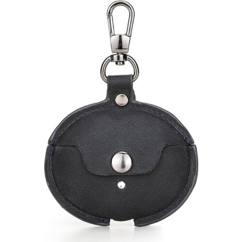 Anti-lost Leather Case Cover Compatible with -HUAWEI FreeBuds 4i Earbuds Charging Case with Spring Snap Hook