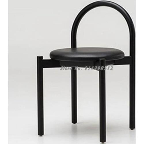 Nordic light luxury dining chair home simple creative backrest makeup chair designer retro homestay casual restaurant chair