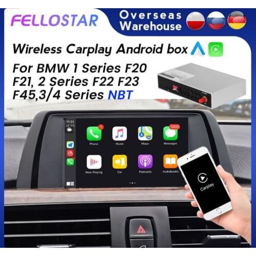 New! Wireless Carplay box For BMW 1Series F20 F21 2Series F22 F23 F45 3/4 Series F30 F31 NBT Rear view camera WiFi Android auto