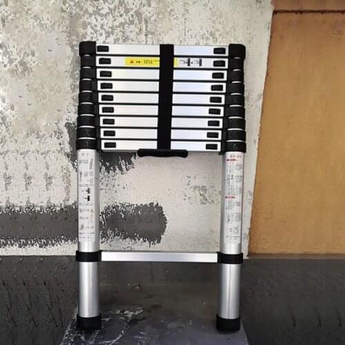 2.9 Meters DLT-A Portable Safety Extension Ladder Thick Aluminum Alloy Single-sided Straight Ladder Household 10 Steps Ladder