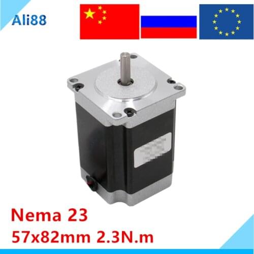Nema 23 Stepper Motor 82mm Body 315Oz-in 57 motor 230N.cm Torque 4 Lead 3.0 A 1.8 Step angle DIY CNC Milling