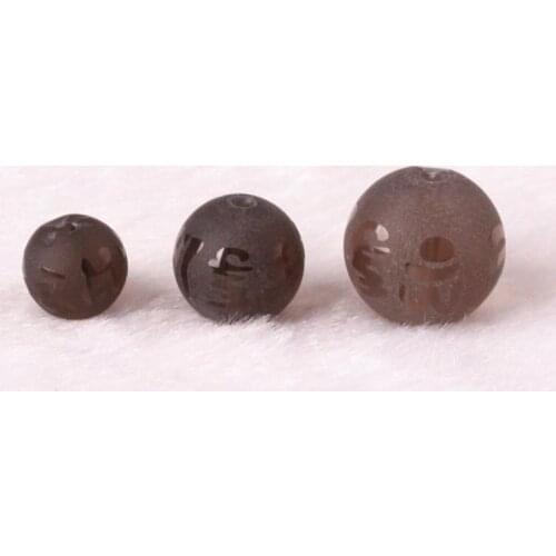 TSB0161 Tibetan Mantras Beads Natural Tea Crystal Matted Beads 6/8/10/12/14mm 50beads lot OM MANI PAD ME HUM