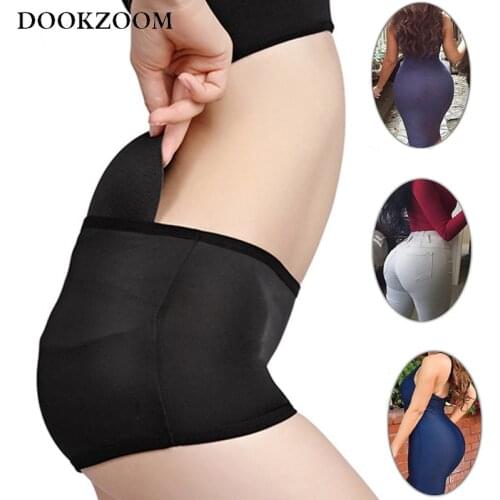 Padded Panties Seamless Tummy Control Panties Boyshort Push Up Lingerie Womens Underwear Butt Lift Briefs Hip Enhancer Shaper