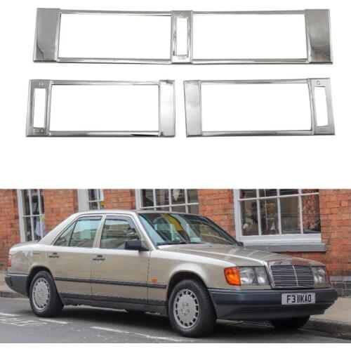 For Mercedes-Benz W124 1984-1996 High-quality 3PCS ABS Chrome Air conditioning outlet decora AIR-CONDITION COVER Car accessories