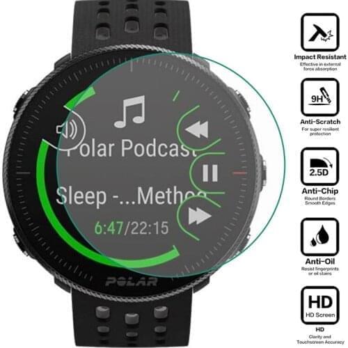 Tempered Glass Clear Protective Film Guard For Polar Vantage M2 Watch Sport Smartwatch Screen Protector Cover Protection