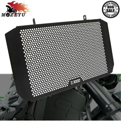 With Z1000 LOGO CNC Motorcycle Radiator Grille Guard Cover For KAWASAKI Z1000 Z 1000 2017 2016 2015 2014 2013 2012 2011 z1000