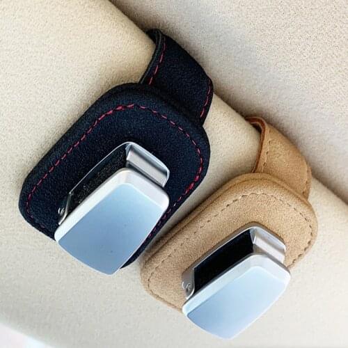 1pc Car Eyeglass Holder Glasses Storage Clip For Audi Bmw Auto Interior Organize Accessories Car Sunglasses Holder