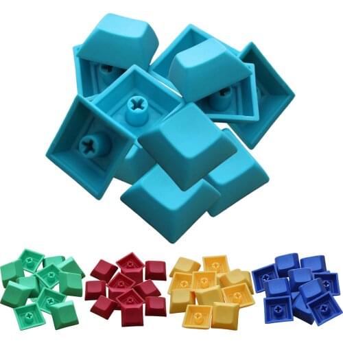 12pcs PBT DSA Keycaps Blank for MX Switches Mechanical Keyboard Lake Blue