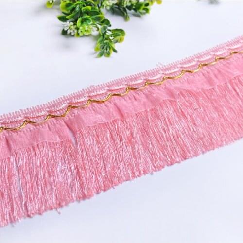 12 Yards/lot Long Tassel Fringe For Curtain Dresses Skirts Tablecloths Sofa Towel Decorate Cheap Pasamanerias Flecos Y Borlas