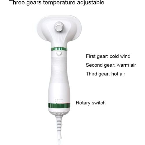 2-in-1 Dog Hair Dryer Portable Electric Comb Brush Pet Grooming Blower EU Plug Dog Fur Blower 3 Levels Temperature Pet Supplies