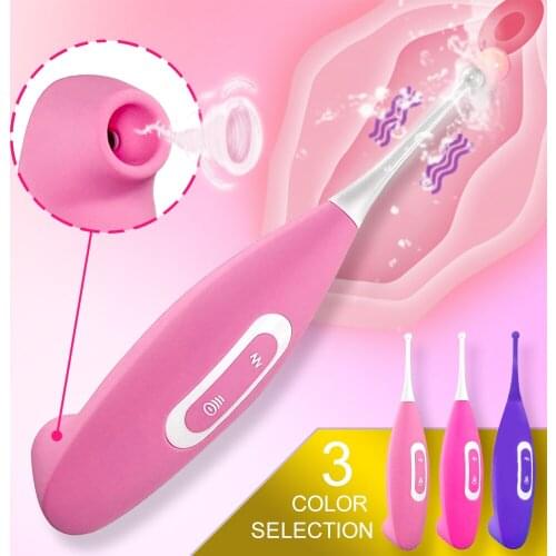 2 in 1 G-Spot Vibrators for Women Vaginal Sucking Clitoris Stimulator Vagina Orgasm Nipple Massager Adult Sex Toys for Female AV