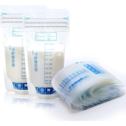 30pcs Freezer Bag Breast Milk Storage Labels Safe Disposable