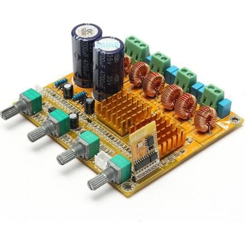 Bluetooth 2.1 power amplifier board high-power finished digital class D 3-channel HIFI subwoofer fever level