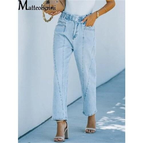 Wide Leg Pant Women Jeans Autumn Winter Sexy High Waist Slouchy Straight Leg Denim Trouser Fall 2021 Casual High Street Clothes
