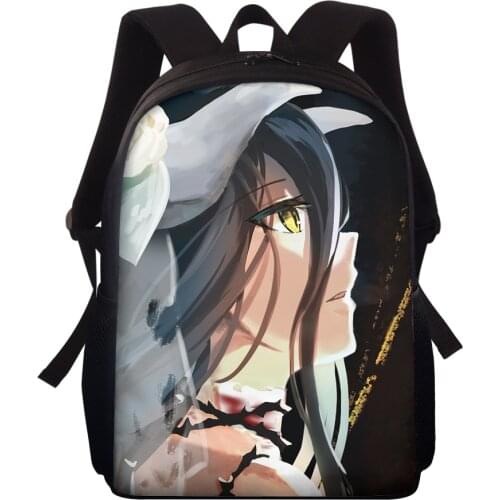ELVISWORDS Customize Anime Backpacks Cartoon Printing School Bags For Girls Boys Book Bag Women Bagpack Fashion Mochila Escolar
