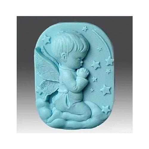 Candle mould angel Silicone molds angel soap mold angels silicone soap molds angels silica gel die Christian Aroma stone moulds