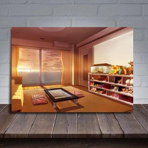 Canvas Painting Leisurely Home Decoration Sweet Wall Art Dusk Picture Prints Modular Animation Modern Frame Poster Living Room
