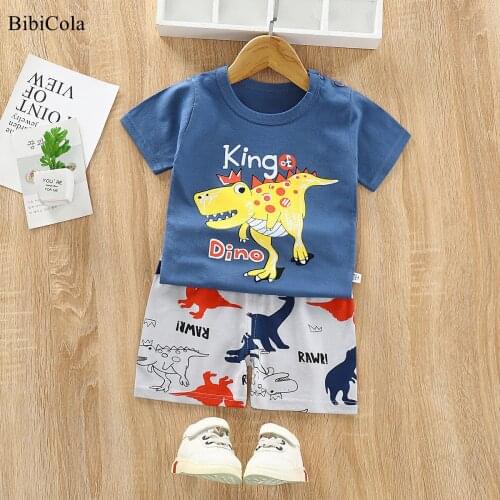 2021 Kids Outfit Set Baby Boys Girls Clothes Suits Childrens Short Sleeve Tops Pants Summer Casual T-Shirt +Shorts 2pcs