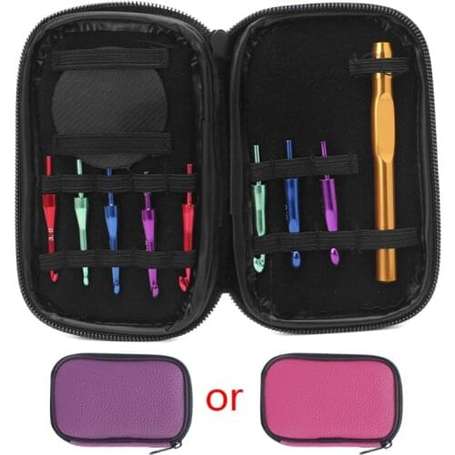 Interchangeable Head Crochet Hook Alumina Knit Needle Handle Weave Sewing Tools