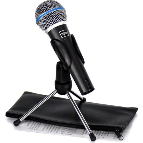 BETA 58A Microfono Professional Vocal Dynamic Wired Microphone With Desktop Mic Stand For Singing Stage Singer KTV Karaoke Mixer