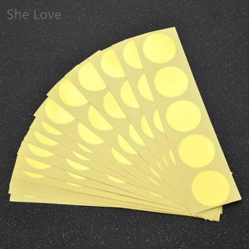 Chzimade 20 Sheet 100pcs Round Gear Wheel Seal Adhesive Stickers Embossing Labels Scrapbooking Stamping Sticker
