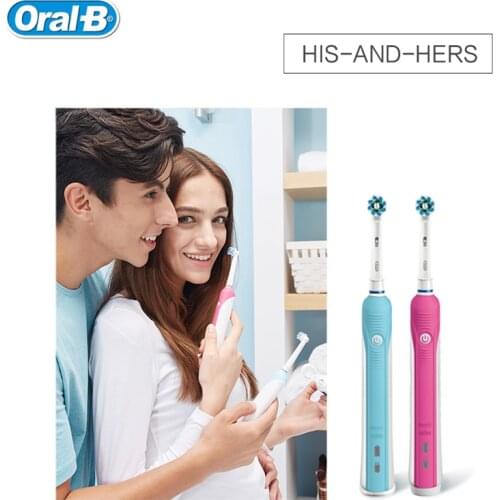 Oral B Pro600 Electric Tooth brush Oral Hygiene Dental Care Electric Rechargeable ToothBrush Head 3D Teeth Whitening for Adult