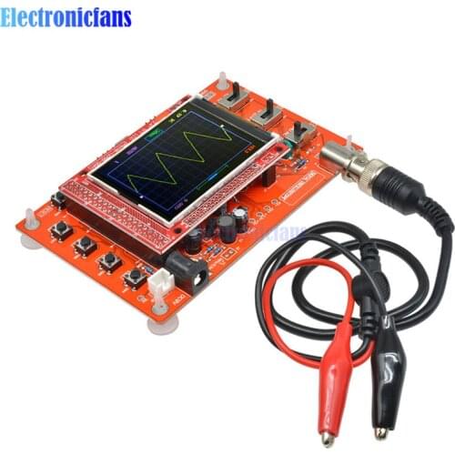 1Set 2.4" TFT Digital Oscilloscope Diy Kit Assembled SMD Soldered Oscilloscope DIY Parts 1Msps With Matching Wire
