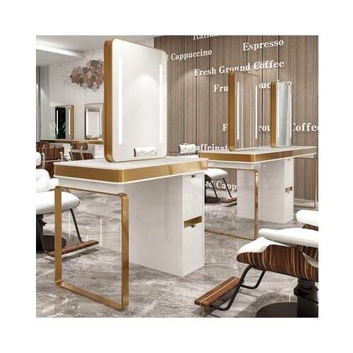 Hair salon dresser dresser dresser dresser dresser hair salon dedicated net red single and double desk floor mirror