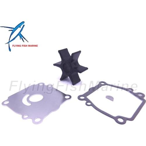 Outboard Engine 17400-87E03 17400-87E04 Water Pump Repair Kit without Housing for DF60 DF70 DT90 DT100 Boat Motor, 18-325