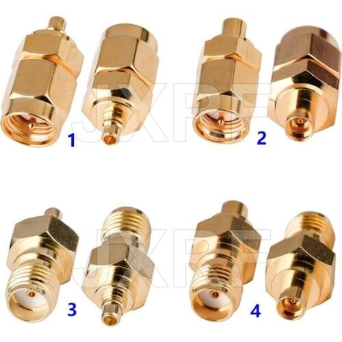 JXRF Connector MMCX to SMA Adapter SMA Male female to MMCX Male female RF Coaxial Connector