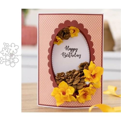 Mmao Crafts Metal Steel Cutting Dies New Flower decoration Scrapbooking Paper/photo Cards Embossing Dies
