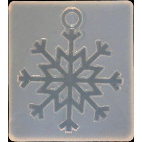 Silicone Mold Snowflake DIY Crafts Jewelry Making Pendant Epoxy Resin can make jewelry cake decoration pendant jelly