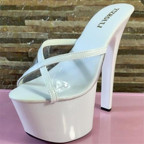 Sexy model banquet 17CM heels, nightclub pole dancing performance/model dancing shoes