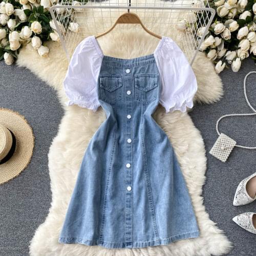 Модные джинсовые платья WEIHAOBANG China At AliExpress