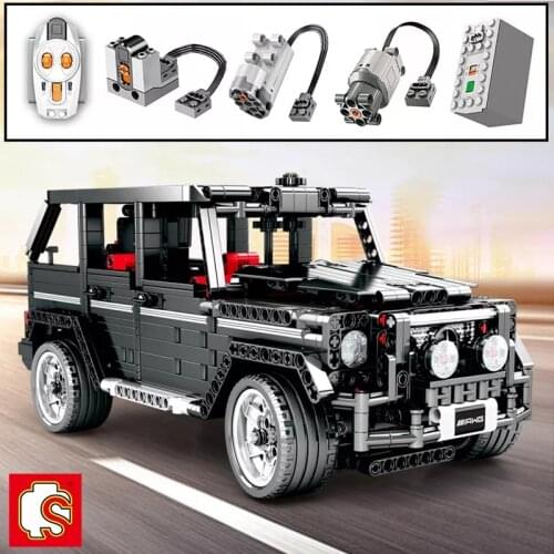 High-tech 1343PCS Off-road Car RC/Non-RC Building Blocks Climbing Truck SUV Pickup G500 Vehicle Bricks Children Toys Gifts