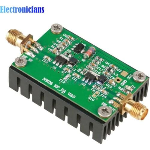 2MHZ-700MHZ RF Power Amplifier 3W 20dB Low Noise Broadband RF Power Amplification Module for HF VHF UHF FM Transmitter Radio